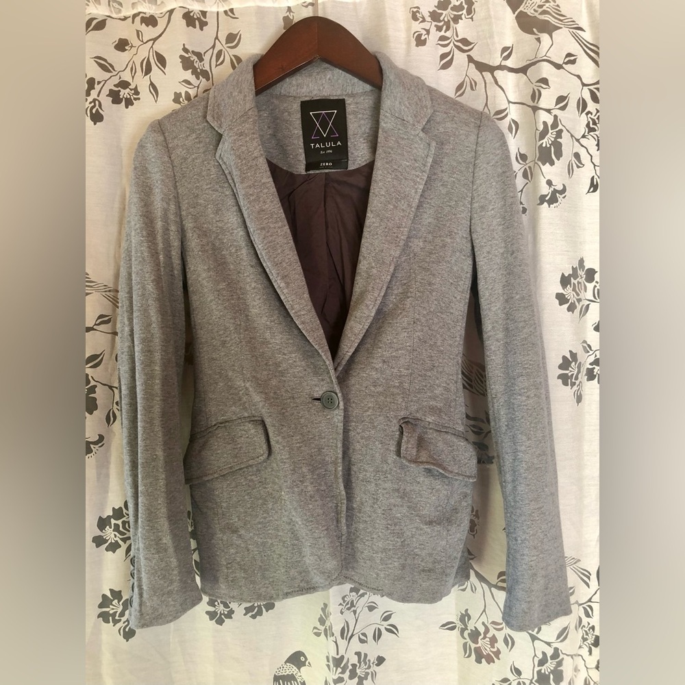 Talula cotton jersey blazer